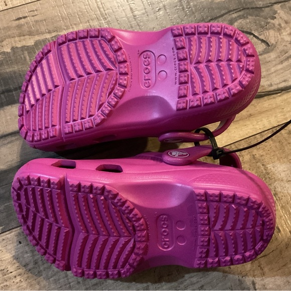 NWOT Crocs 204094 Toddler Classic Coast Clog Fuchsia Fun Unisex Size C10 - Picture 6 of 7